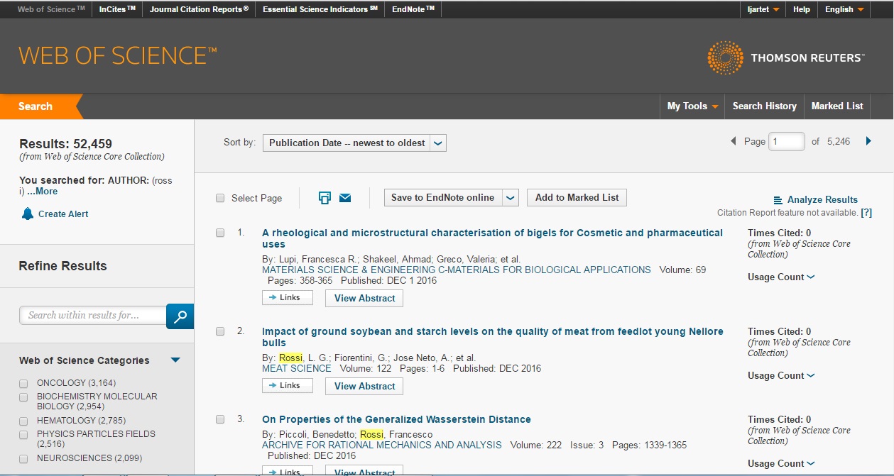 how to get web of science accession number